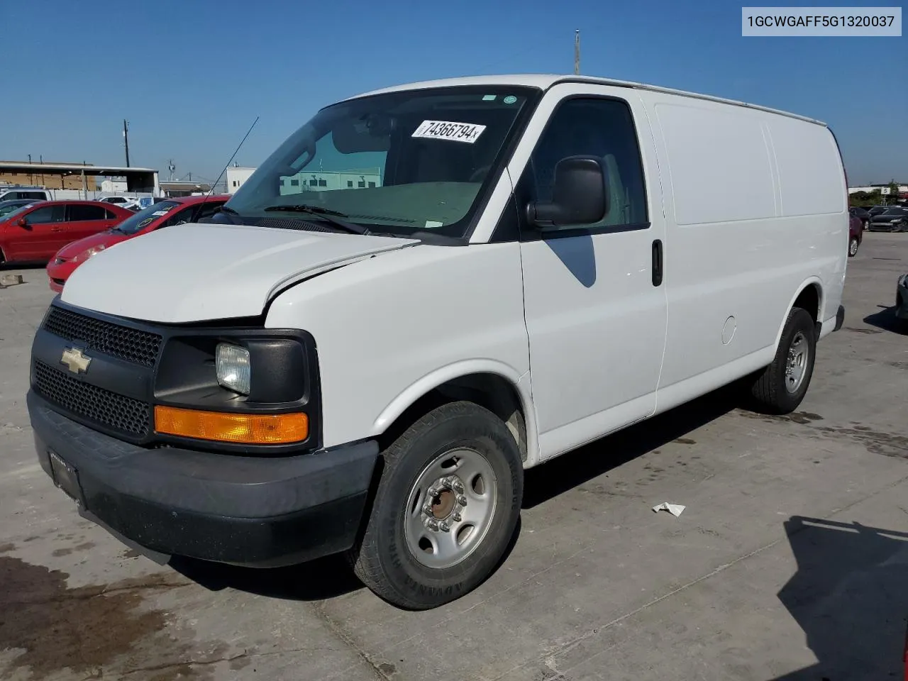 2016 Chevrolet Express G2500 VIN: 1GCWGAFF5G1320037 Lot: 74366794