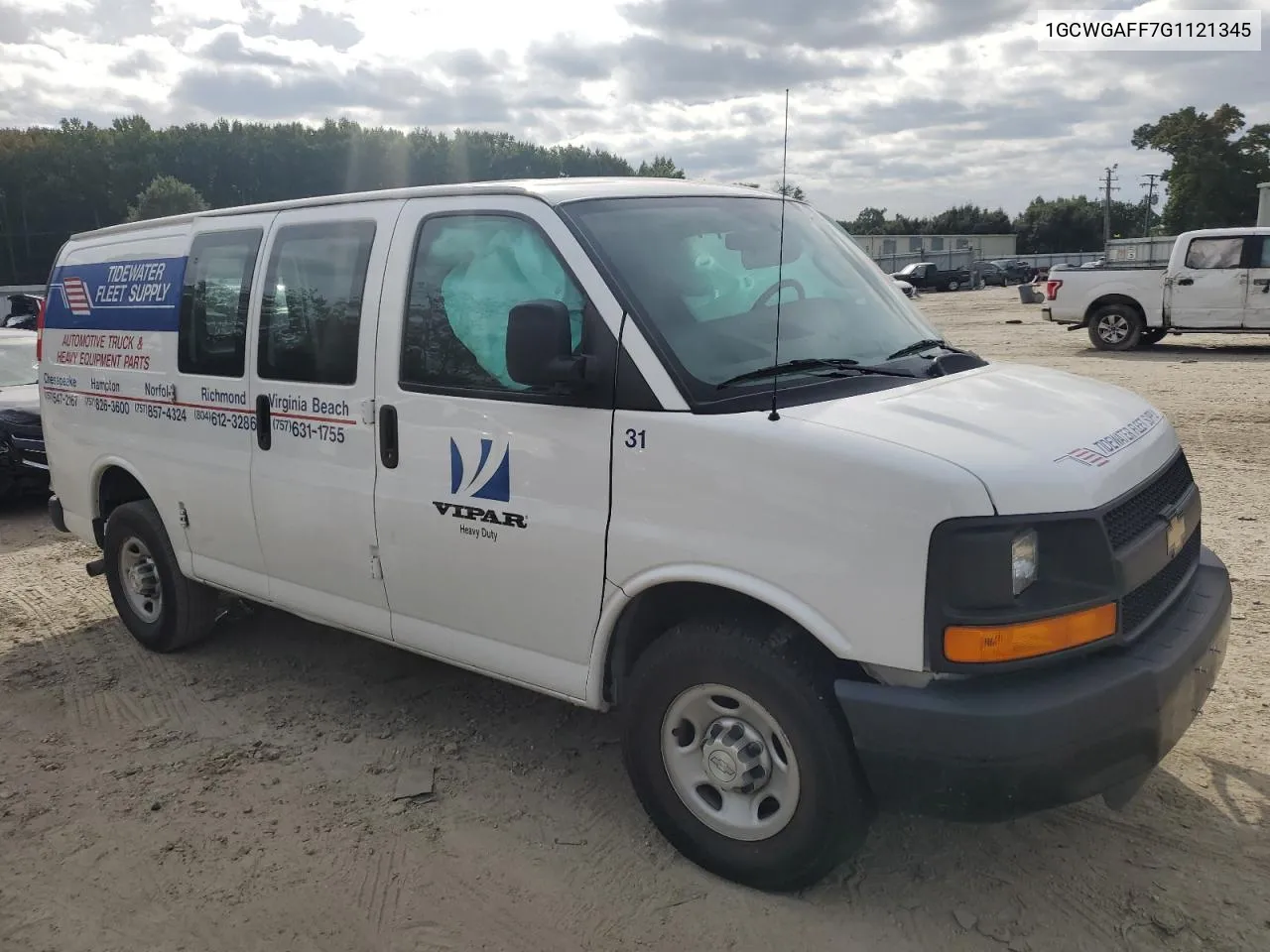 2016 Chevrolet Express G2500 VIN: 1GCWGAFF7G1121345 Lot: 74737464