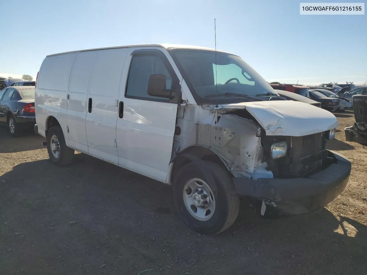 2016 Chevrolet Express G2500 VIN: 1GCWGAFF6G1216155 Lot: 75363114