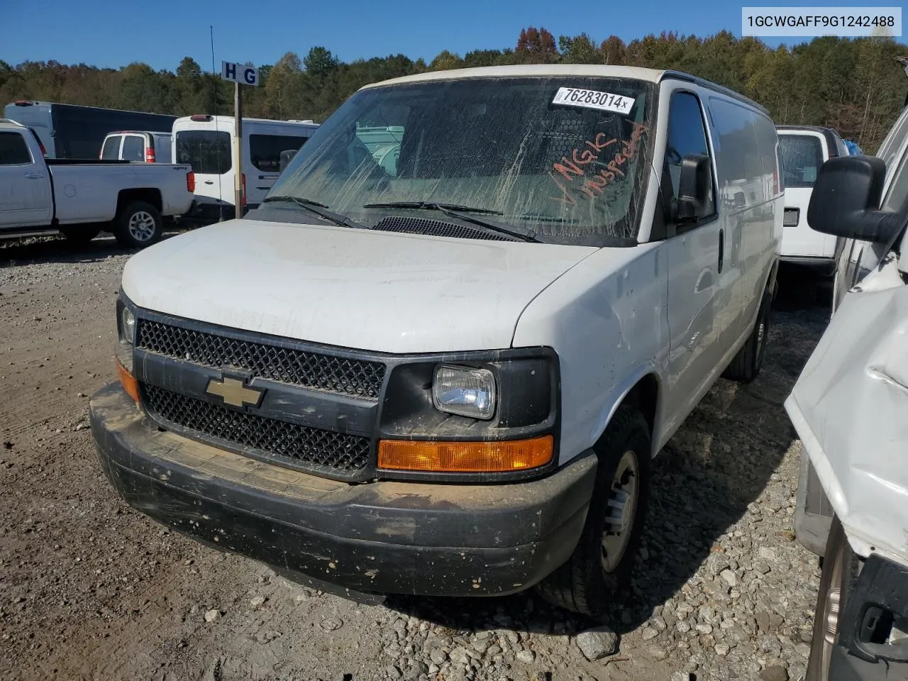 2016 Chevrolet Express G2500 VIN: 1GCWGAFF9G1242488 Lot: 76283014