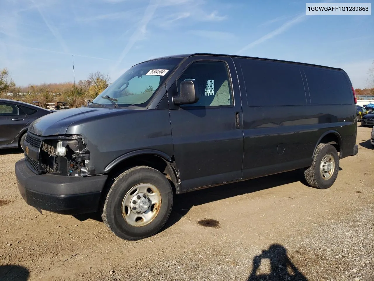 1GCWGAFF1G1289868 2016 Chevrolet Express G2500