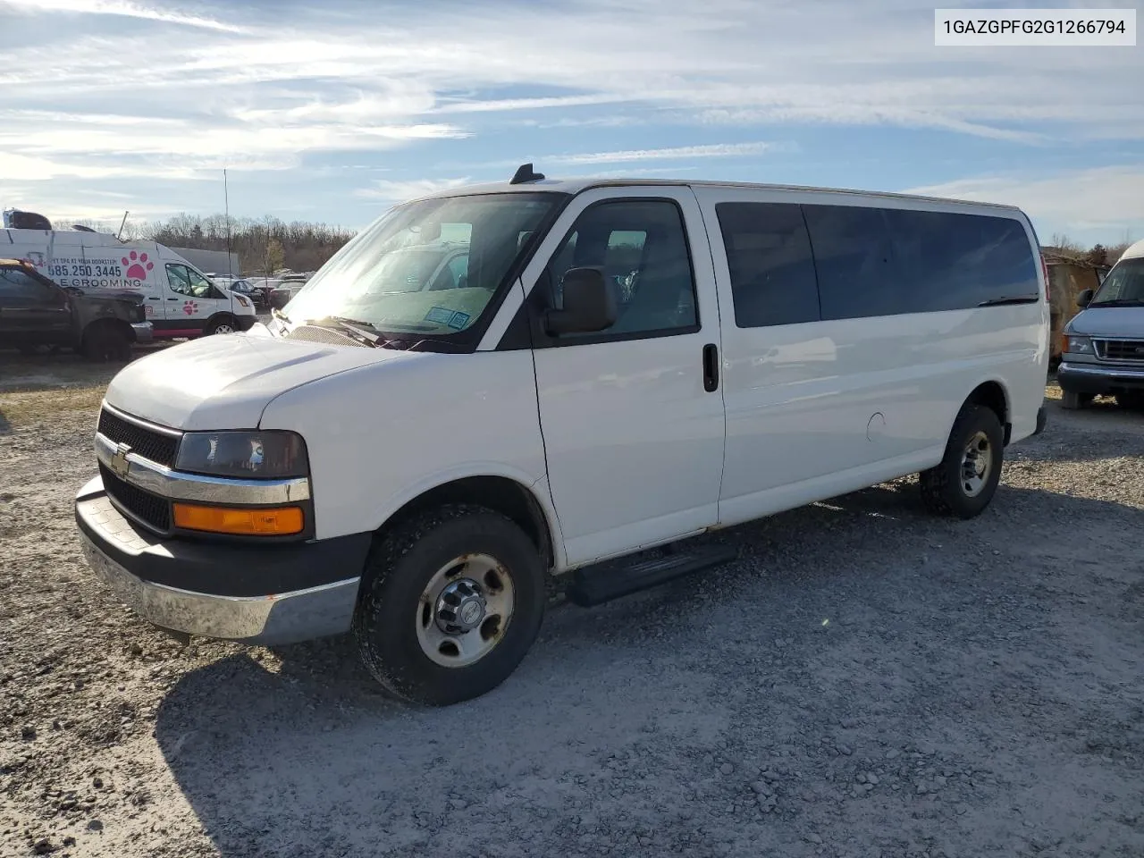 2016 Chevrolet Express G3500 Lt VIN: 1GAZGPFG2G1266794 Lot: 78643464