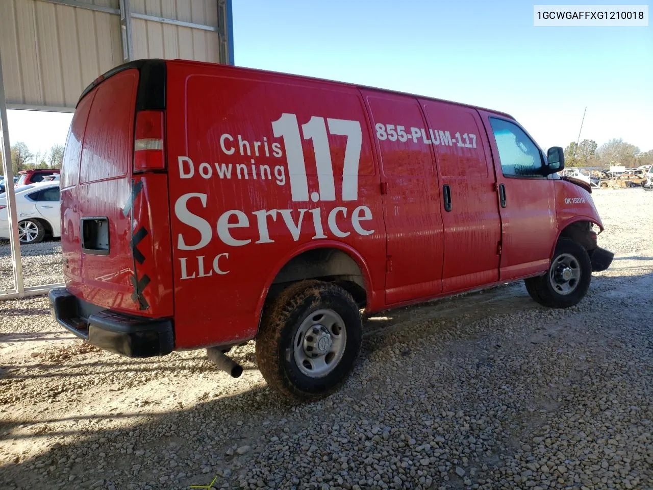 2016 Chevrolet Express G2500 VIN: 1GCWGAFFXG1210018 Lot: 78741024