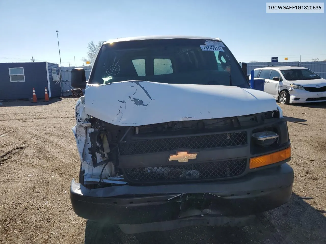 2016 Chevrolet Express G2500 VIN: 1GCWGAFF1G1320536 Lot: 78749514