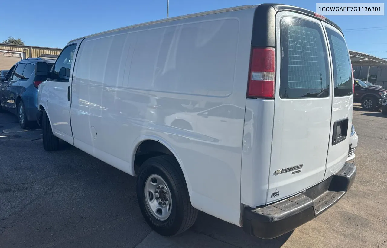 2016 Chevrolet Express G2500 VIN: 1GCWGAFF7G1136301 Lot: 80933584