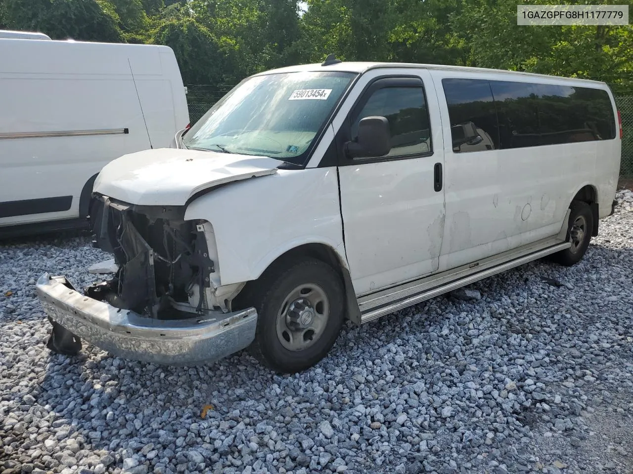 2017 Chevrolet Express G3500 Lt VIN: 1GAZGPFG8H1177779 Lot: 59013454