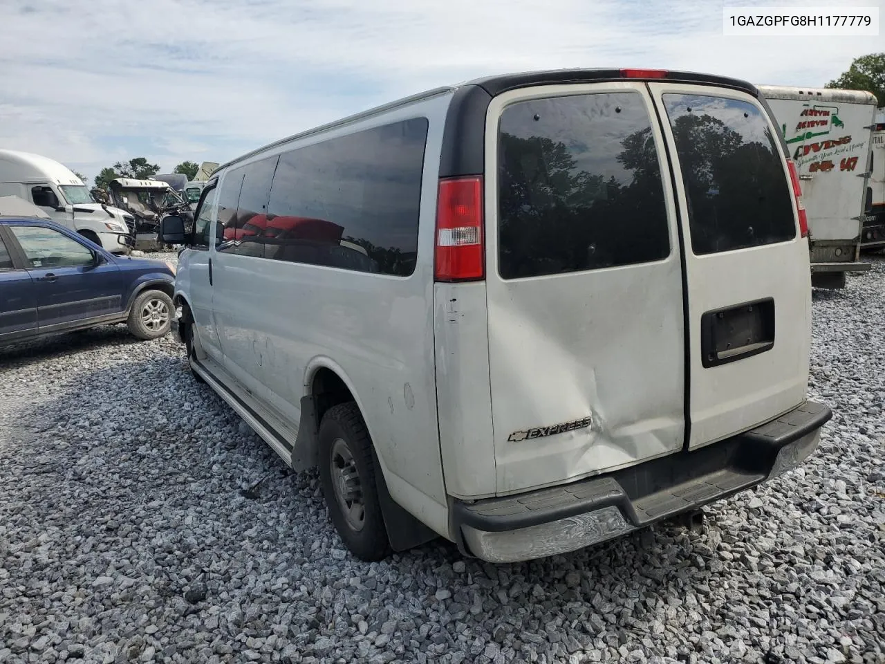 2017 Chevrolet Express G3500 Lt VIN: 1GAZGPFG8H1177779 Lot: 59013454