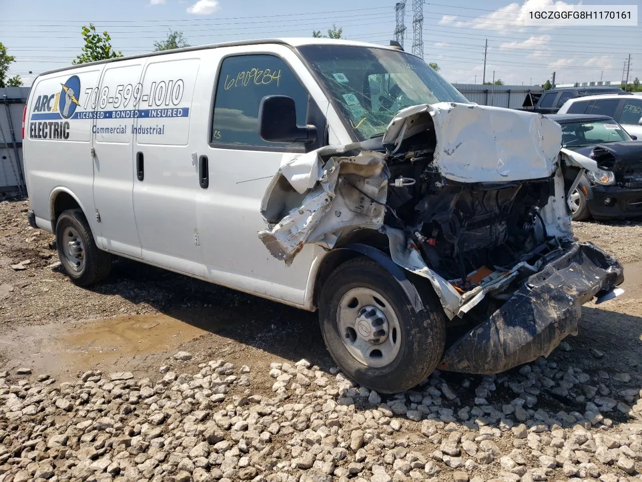 2017 Chevrolet Express G3500 VIN: 1GCZGGFG8H1170161 Lot: 61909284