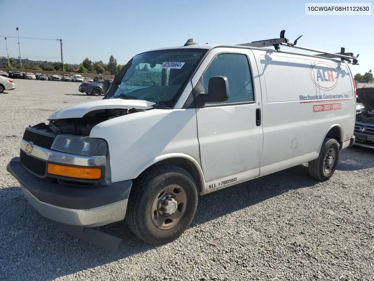 2017 Chevrolet Express G2500 VIN: 1GCWGAFG8H1122630 Lot: 62520664