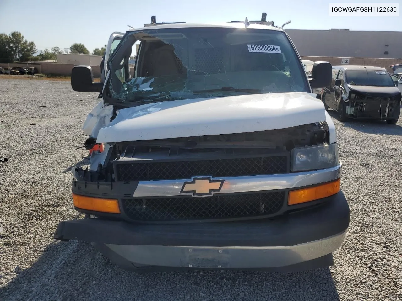 2017 Chevrolet Express G2500 VIN: 1GCWGAFG8H1122630 Lot: 62520664