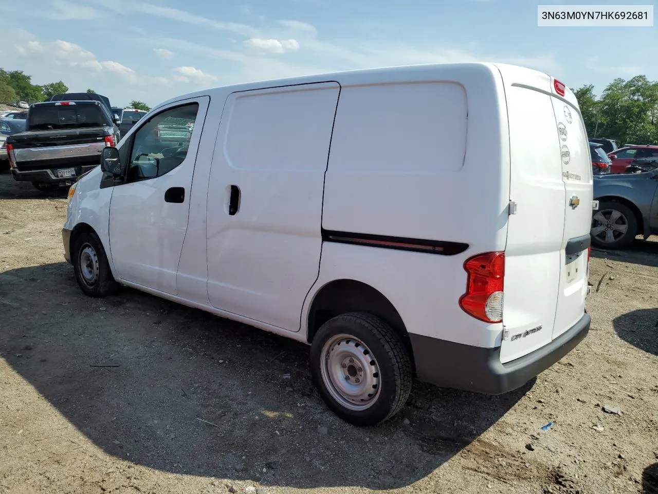 3N63M0YN7HK692681 2017 Chevrolet City Express Ls