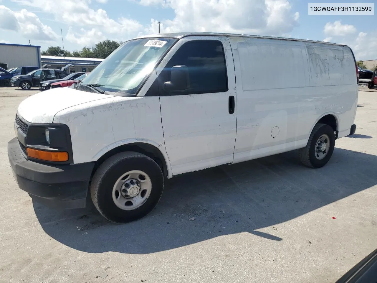 2017 Chevrolet Express G2500 VIN: 1GCWGAFF3H1132599 Lot: 72089244