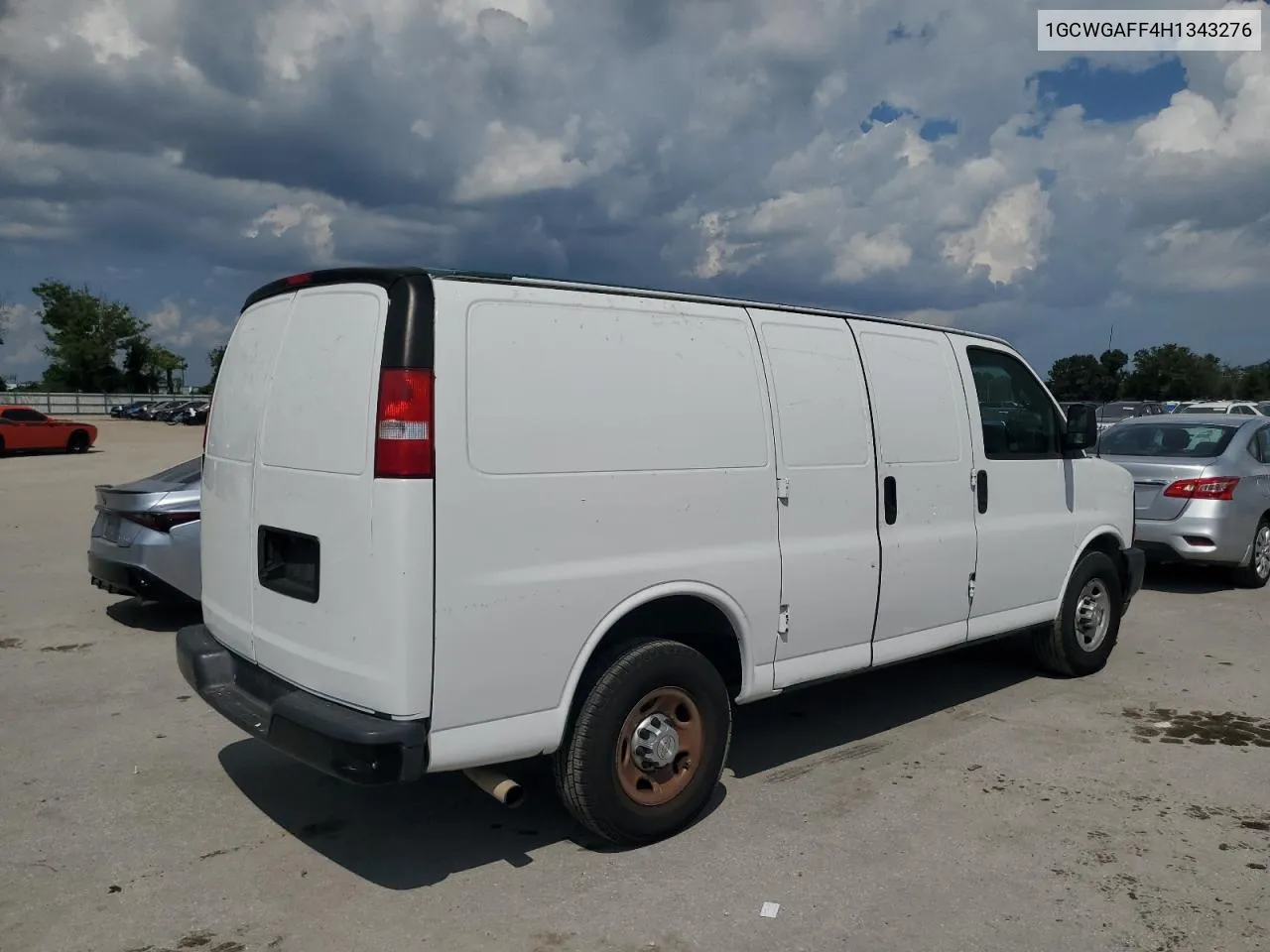 2017 Chevrolet Express G2500 VIN: 1GCWGAFF4H1343276 Lot: 72089434