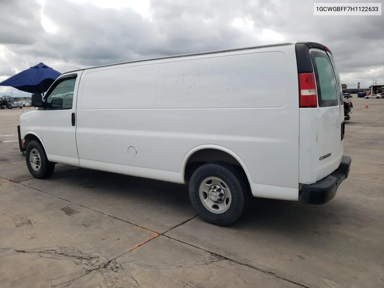 2017 Chevrolet Express G2500 VIN: 1GCWGBFF7H1122633 Lot: 72191454