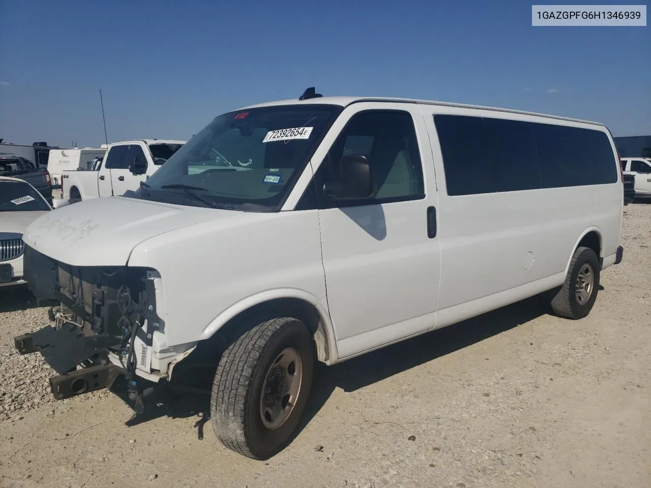 2017 Chevrolet Express G3500 Lt VIN: 1GAZGPFG6H1346939 Lot: 72392654