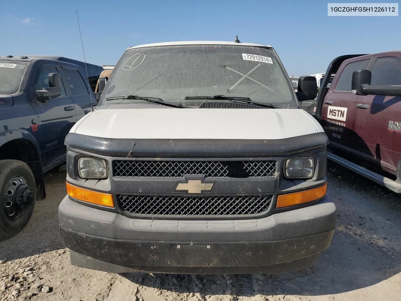 2017 Chevrolet Express G3500 VIN: 1GCZGHFG5H1226112 Lot: 72912914