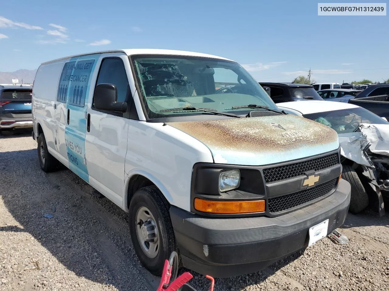 2017 Chevrolet Express G2500 VIN: 1GCWGBFG7H1312439 Lot: 72992174