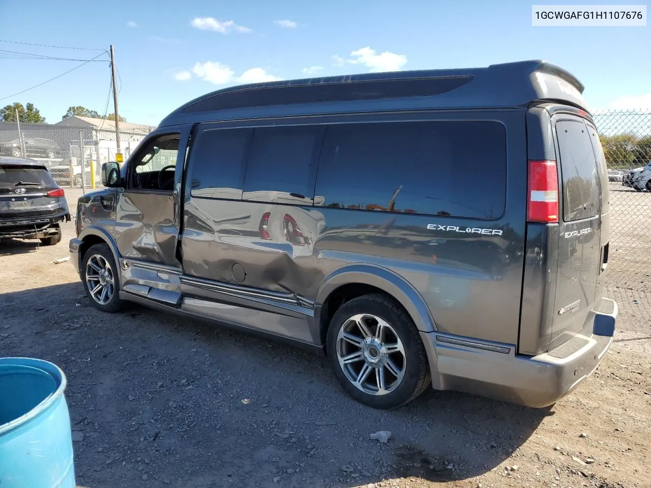 2017 Chevrolet Express G2500 VIN: 1GCWGAFG1H1107676 Lot: 73634334