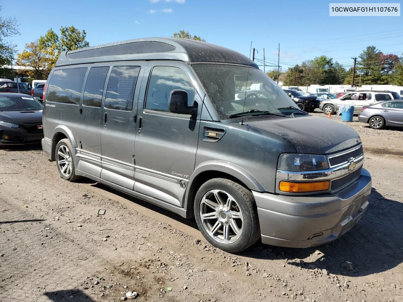 2017 Chevrolet Express G2500 VIN: 1GCWGAFG1H1107676 Lot: 73634334