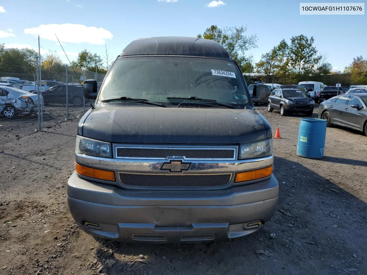 2017 Chevrolet Express G2500 VIN: 1GCWGAFG1H1107676 Lot: 73634334