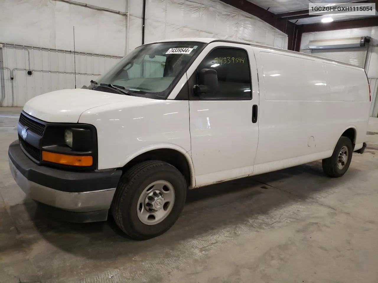 2017 Chevrolet Express G3500 VIN: 1GCZGHFGXH1115054 Lot: 74339544