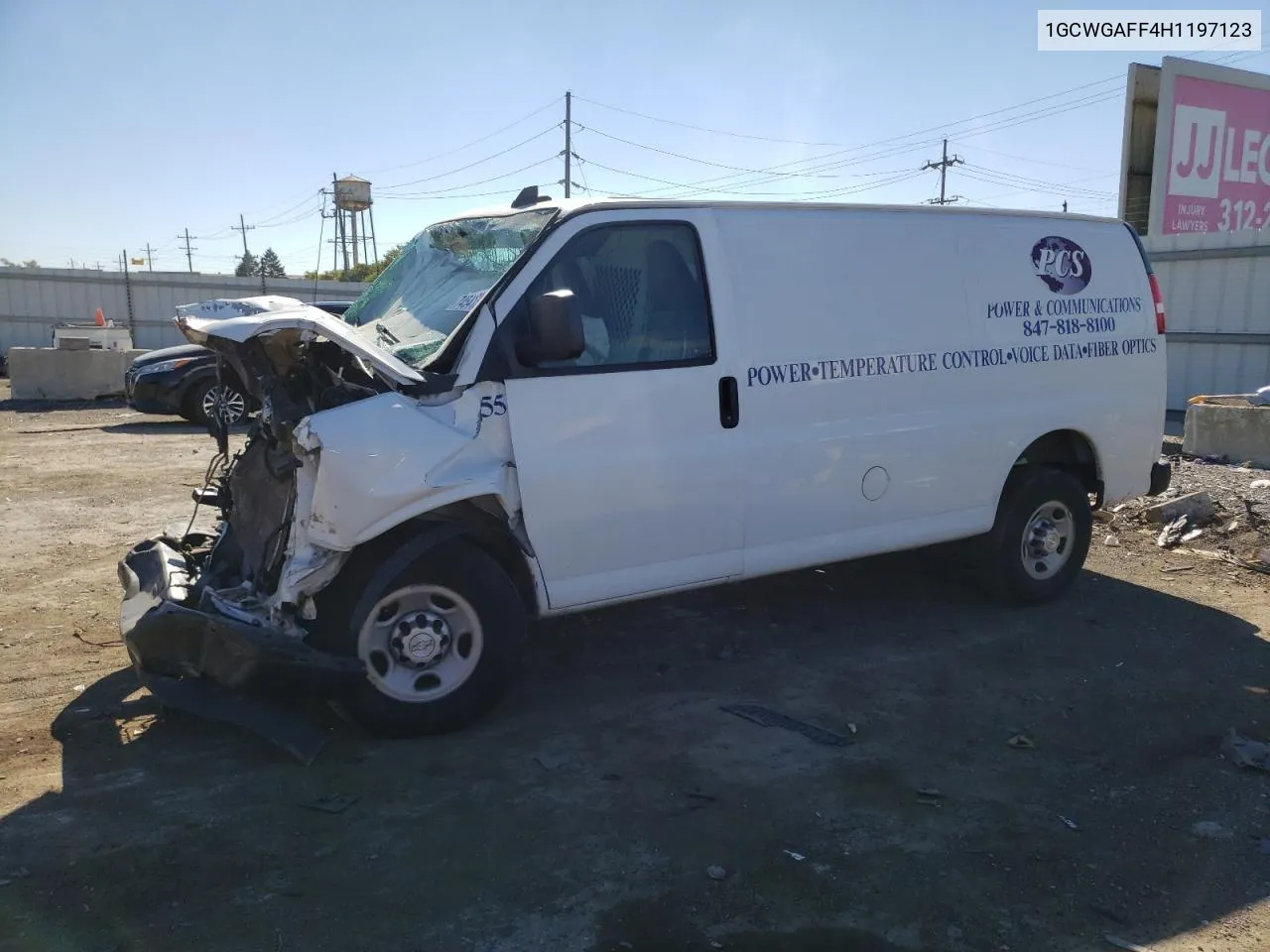 2017 Chevrolet Express G2500 VIN: 1GCWGAFF4H1197123 Lot: 74541344