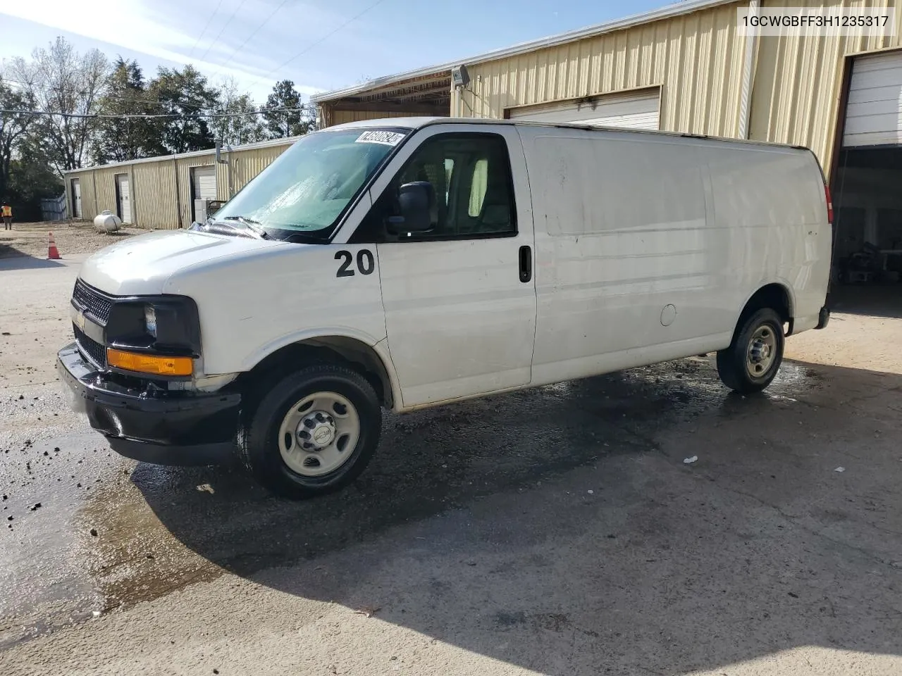 2017 Chevrolet Express G2500 VIN: 1GCWGBFF3H1235317 Lot: 74600624