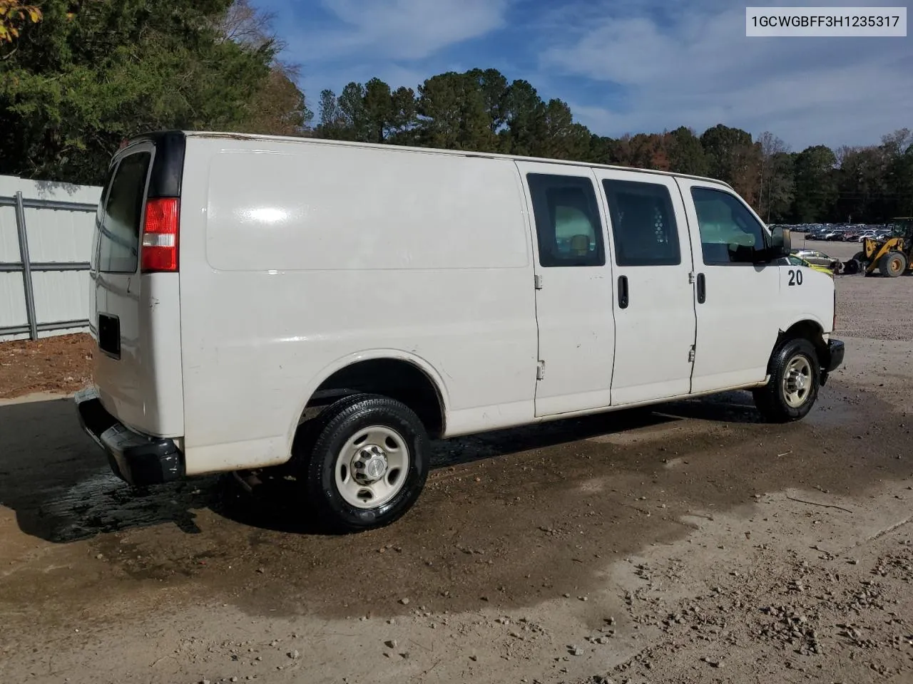 2017 Chevrolet Express G2500 VIN: 1GCWGBFF3H1235317 Lot: 74600624