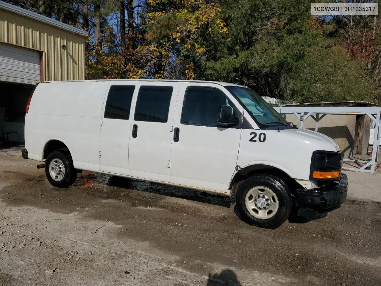 2017 Chevrolet Express G2500 VIN: 1GCWGBFF3H1235317 Lot: 74600624