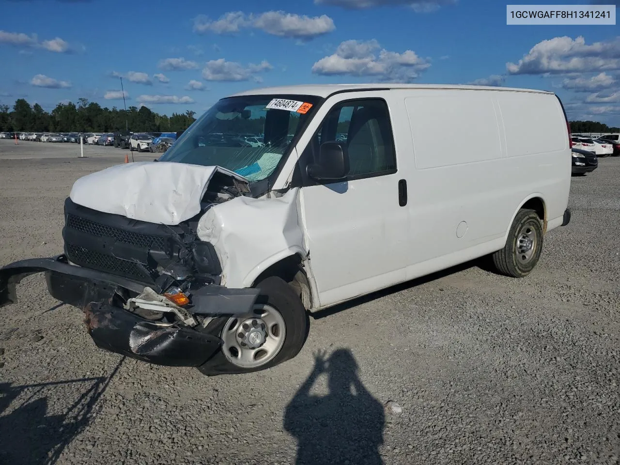 2017 Chevrolet Express G2500 VIN: 1GCWGAFF8H1341241 Lot: 74604874