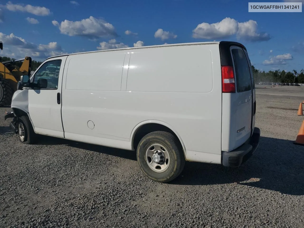 2017 Chevrolet Express G2500 VIN: 1GCWGAFF8H1341241 Lot: 74604874