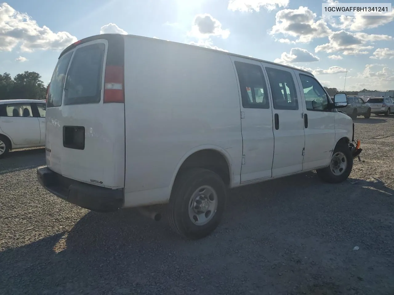 2017 Chevrolet Express G2500 VIN: 1GCWGAFF8H1341241 Lot: 74604874