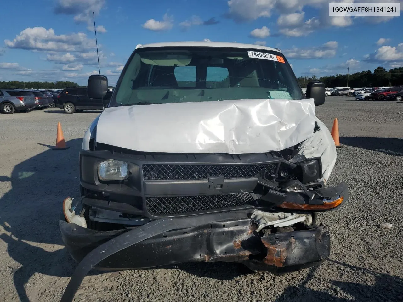 2017 Chevrolet Express G2500 VIN: 1GCWGAFF8H1341241 Lot: 74604874