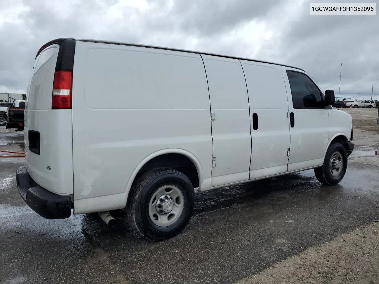 2017 Chevrolet Express G2500 VIN: 1GCWGAFF3H1352096 Lot: 74777014