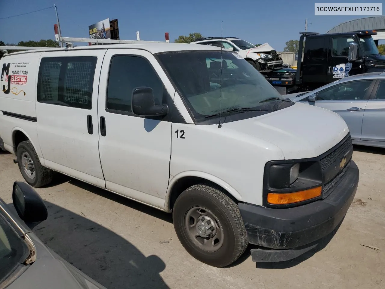 2017 Chevrolet Express G2500 VIN: 1GCWGAFFXH1173716 Lot: 74793344