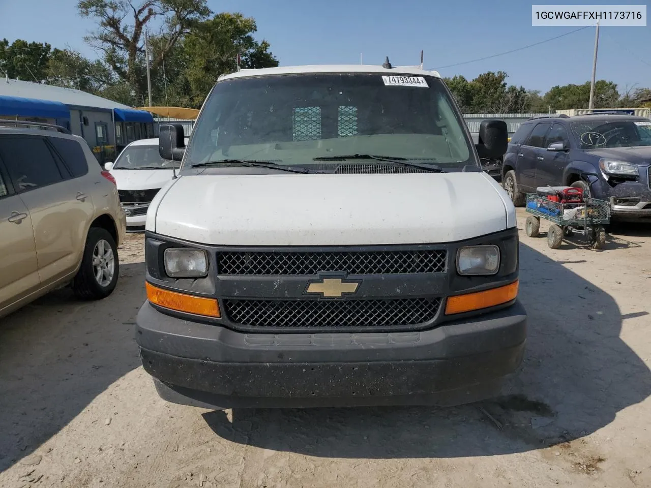 2017 Chevrolet Express G2500 VIN: 1GCWGAFFXH1173716 Lot: 74793344