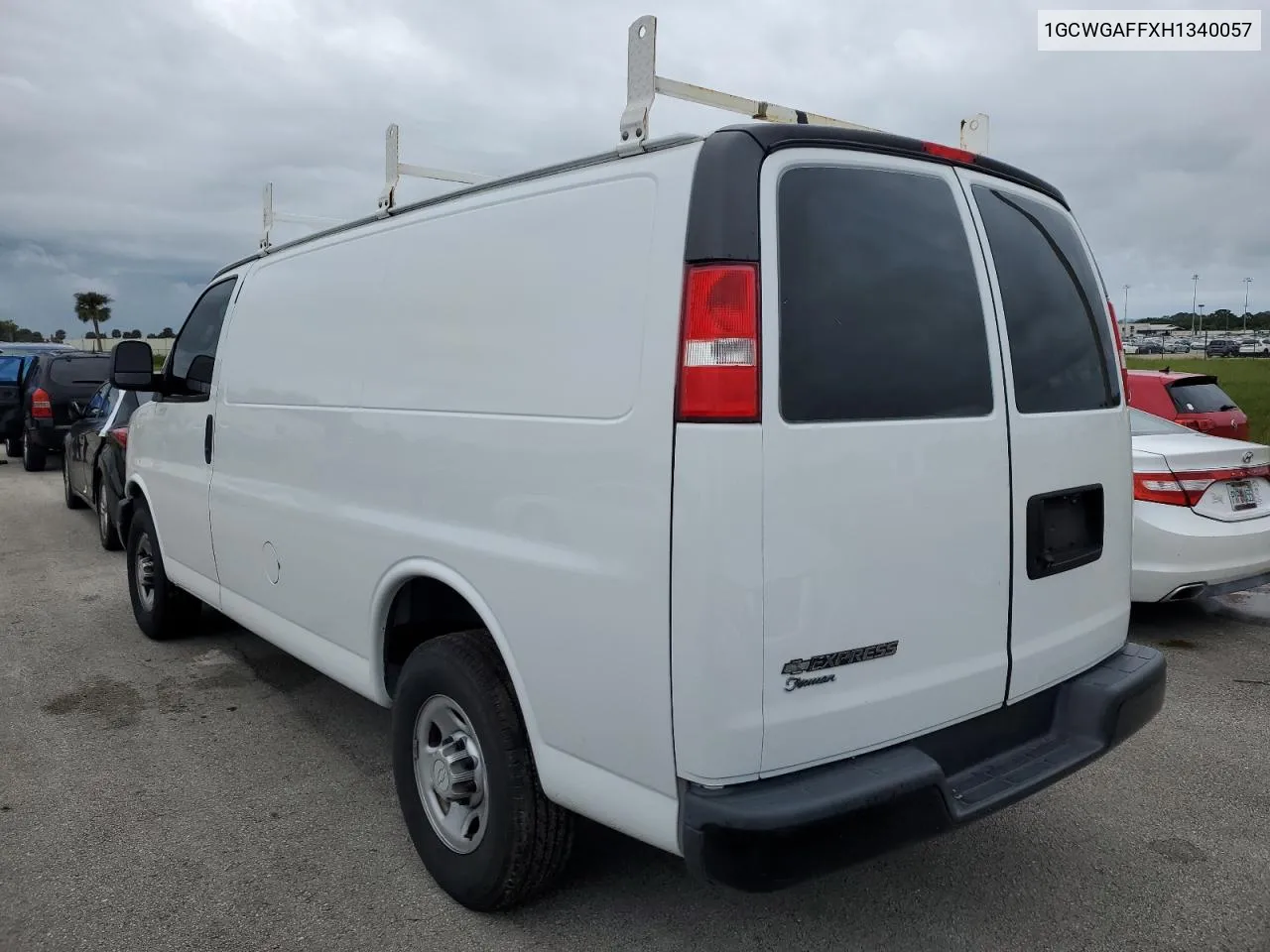 2017 Chevrolet Express G2500 VIN: 1GCWGAFFXH1340057 Lot: 74995384