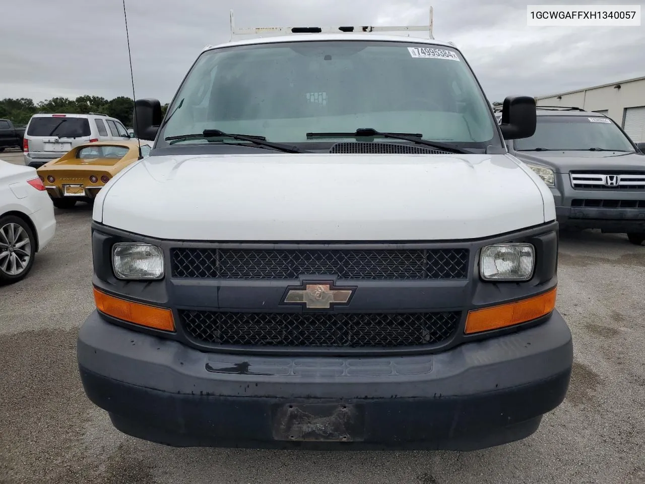 2017 Chevrolet Express G2500 VIN: 1GCWGAFFXH1340057 Lot: 74995384