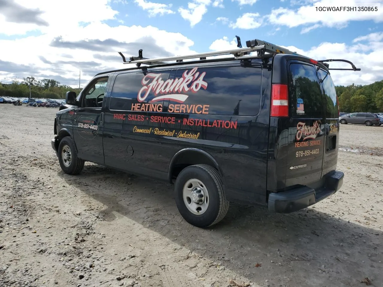 2017 Chevrolet Express G2500 VIN: 1GCWGAFF3H1350865 Lot: 75243544