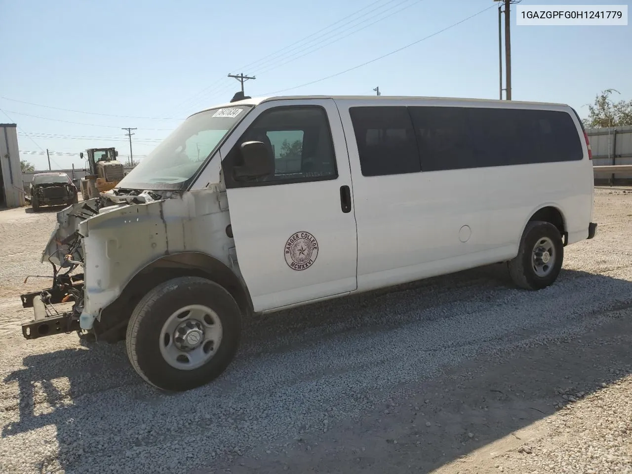 2017 Chevrolet Express G3500 Lt VIN: 1GAZGPFG0H1241779 Lot: 75431634