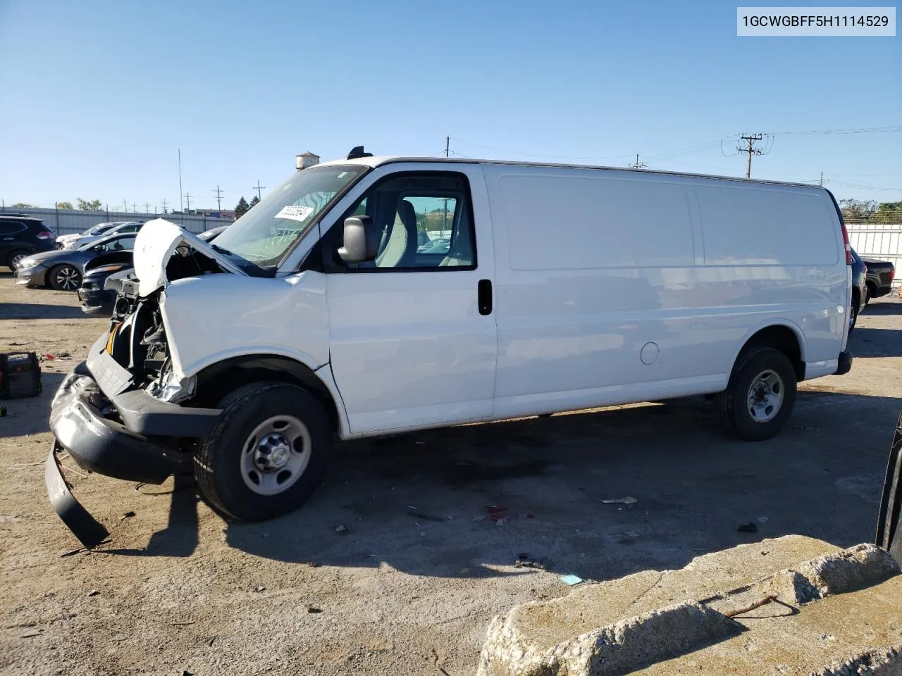 2017 Chevrolet Express G2500 VIN: 1GCWGBFF5H1114529 Lot: 75830564