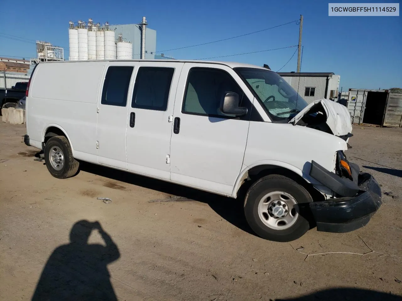 2017 Chevrolet Express G2500 VIN: 1GCWGBFF5H1114529 Lot: 75830564