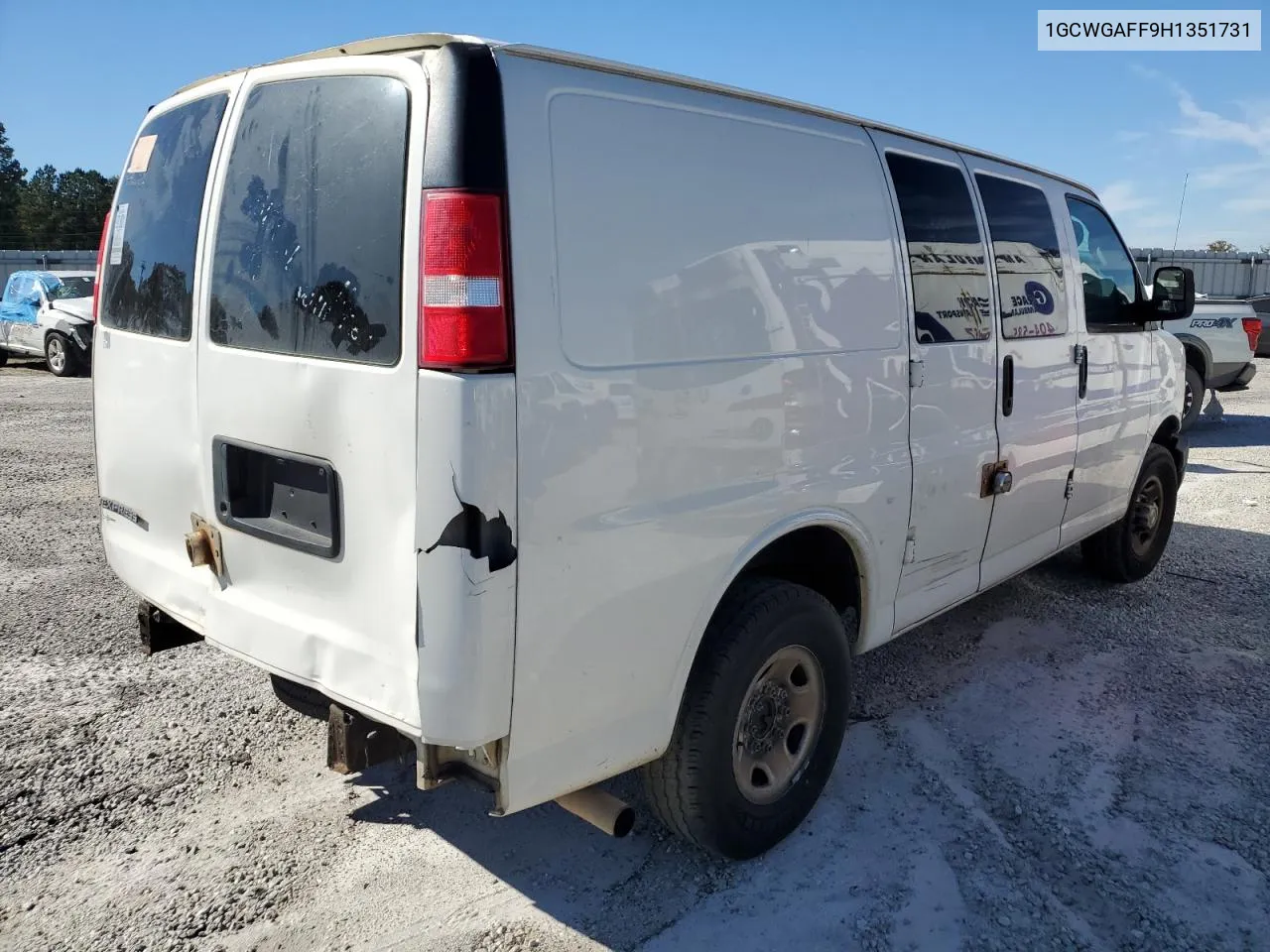 2017 Chevrolet Express G2500 VIN: 1GCWGAFF9H1351731 Lot: 76062034