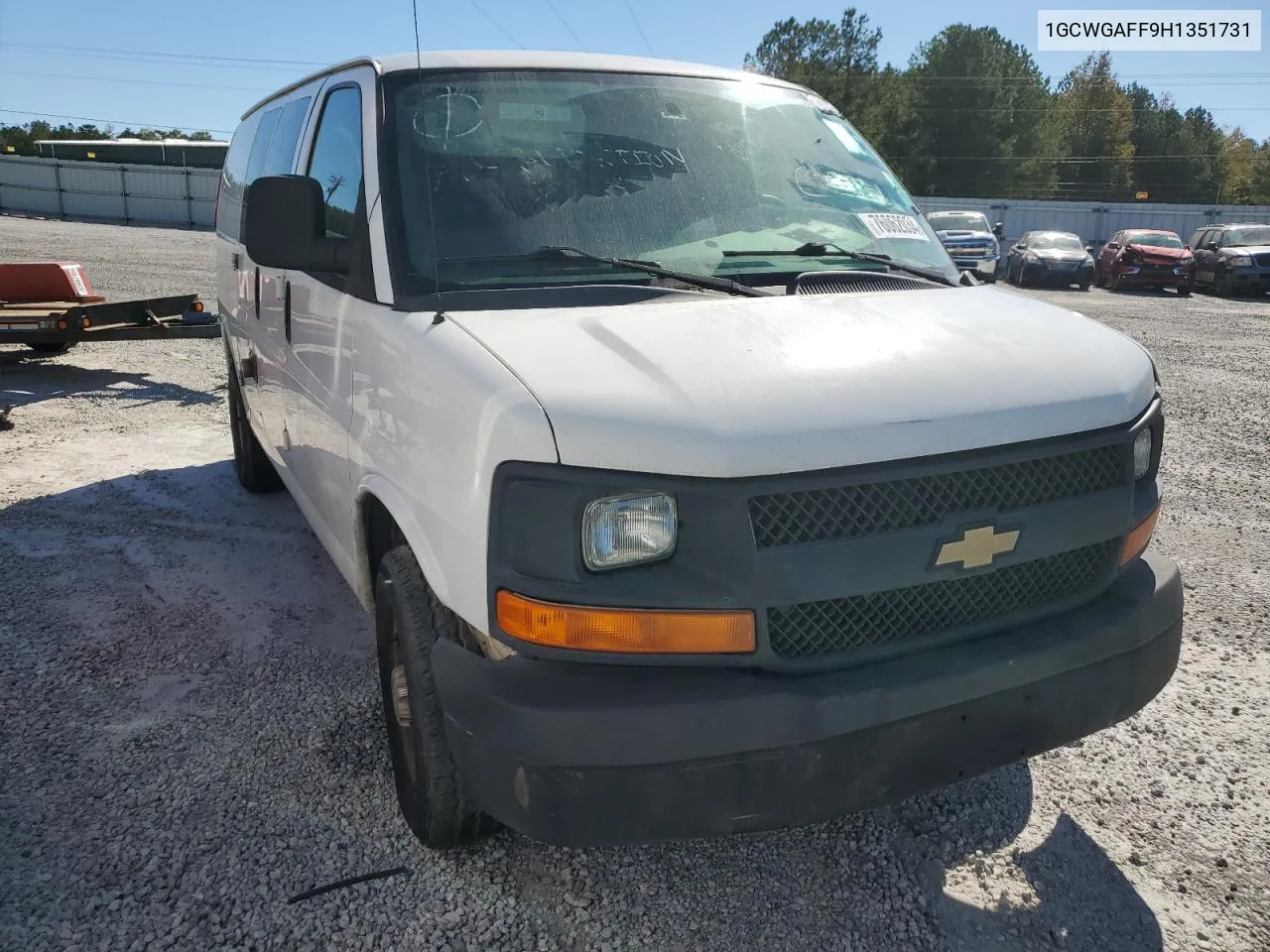 2017 Chevrolet Express G2500 VIN: 1GCWGAFF9H1351731 Lot: 76062034