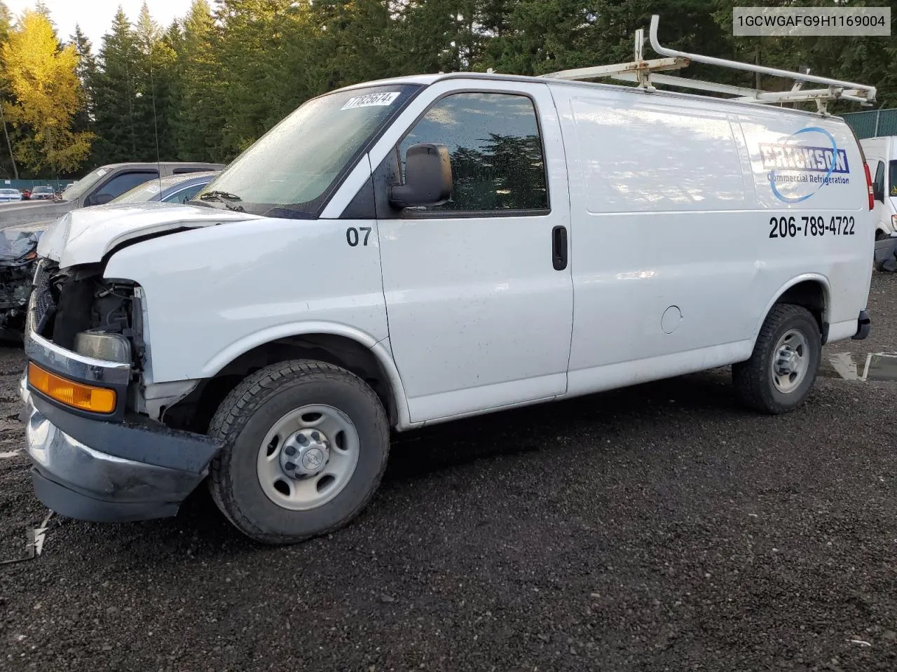 2017 Chevrolet Express G2500 VIN: 1GCWGAFG9H1169004 Lot: 77825674