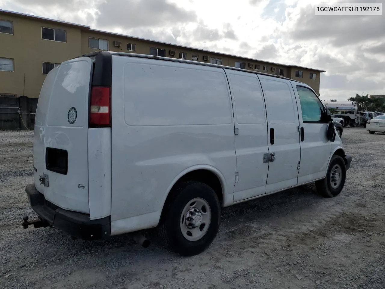 1GCWGAFF9H1192175 2017 Chevrolet Express G2500