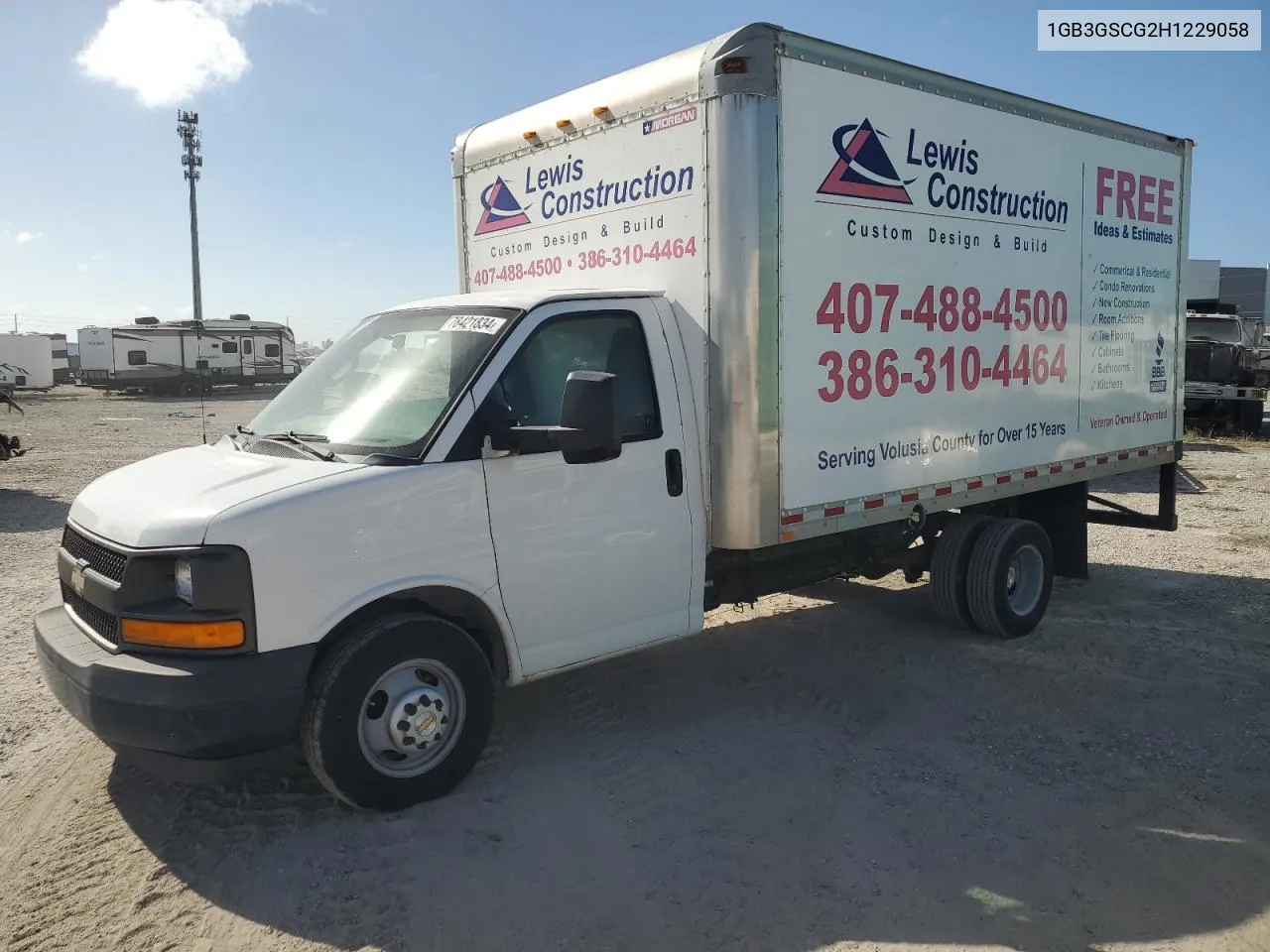 2017 Chevrolet Express G3500 VIN: 1GB3GSCG2H1229058 Lot: 78421834