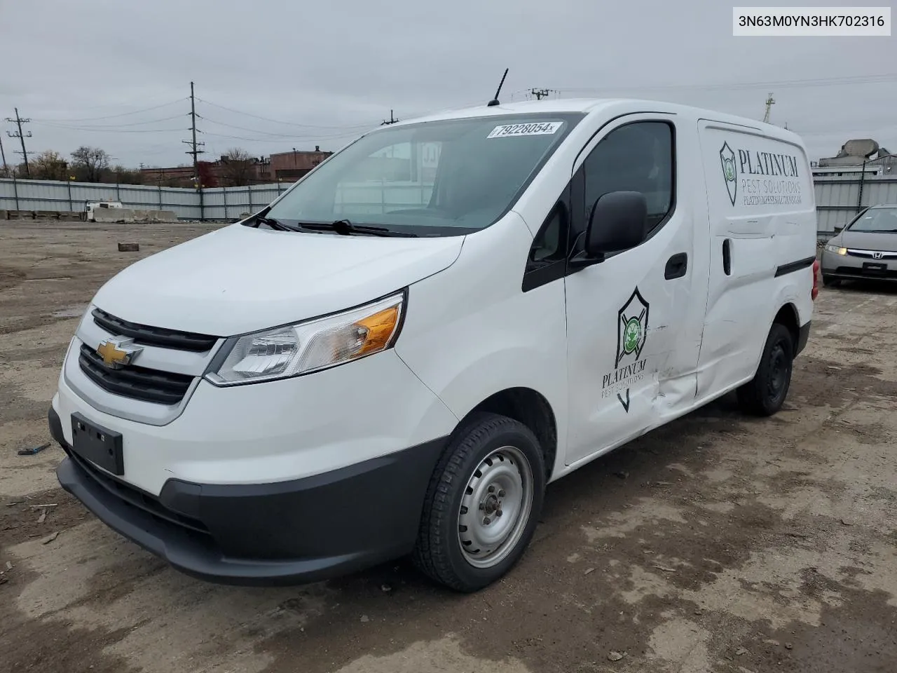 2017 Chevrolet City Express Ls VIN: 3N63M0YN3HK702316 Lot: 79228054