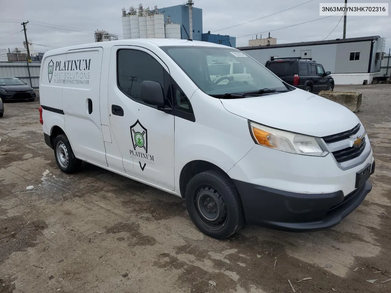 2017 Chevrolet City Express Ls VIN: 3N63M0YN3HK702316 Lot: 79228054