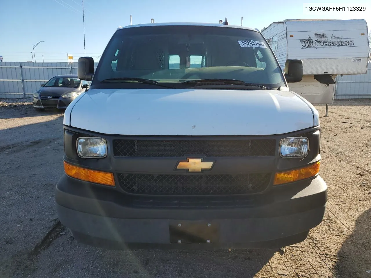 2017 Chevrolet Express G2500 VIN: 1GCWGAFF6H1123329 Lot: 80294754